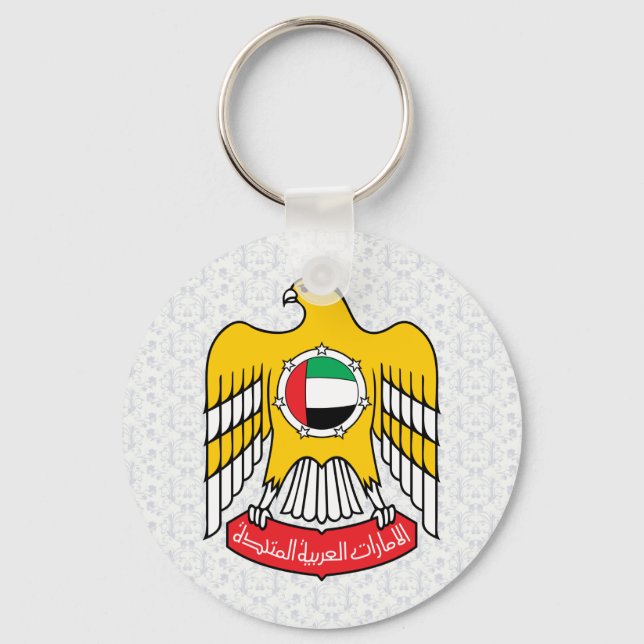 Uae Coat of Arms Detail Schlüsselanhänger (Vorderseite)