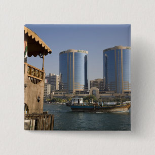 UAE, Dubai, Dubai Creek. Dhow-Kreuzungskanal Button