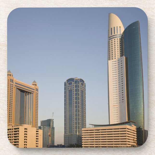 UAE, Dubai. Park Place Tower und andere Getränkeuntersetzer (Vorderseite)