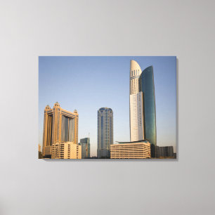 UAE, Dubai. Park Place Tower und andere Leinwanddruck