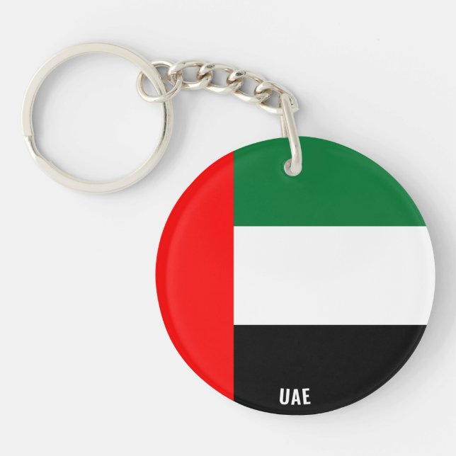 UAE Flag Charming Patriotic Schlüsselanhänger (Vorderseite)