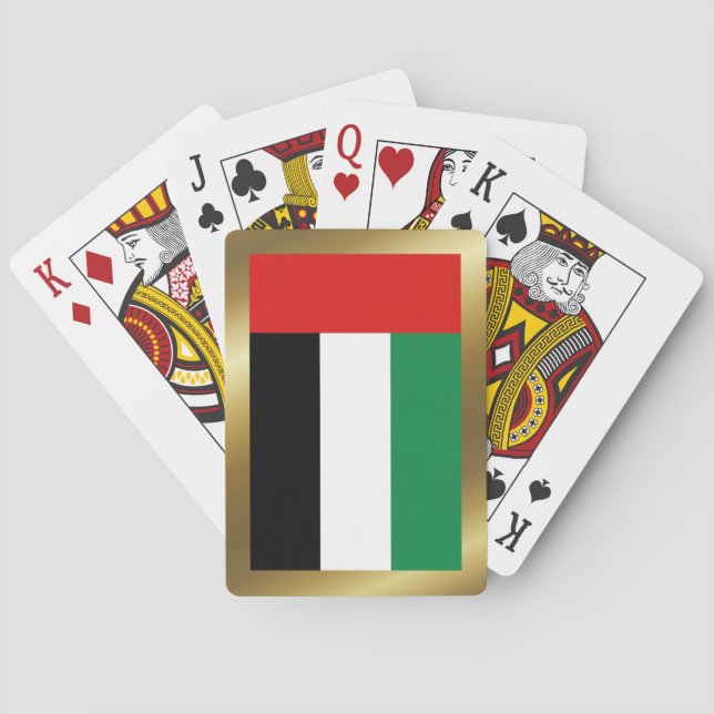 UAE-Flagge Spielkarten (Rückseite)