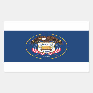 Uah-Staatsflagge Symbol der Vereinigten Republik A Rechteckiger Aufkleber