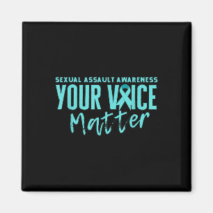 Ual Ault Awareness 2025 Aquamarin Ribbon Your Voic Magnet