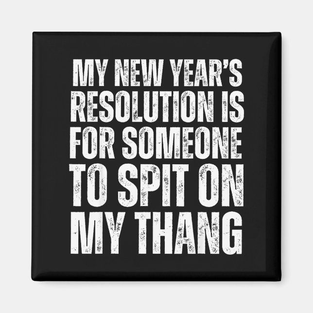 Ual Innuendo Funny Offensive Adult Humor New Years Magnet (Vorne)