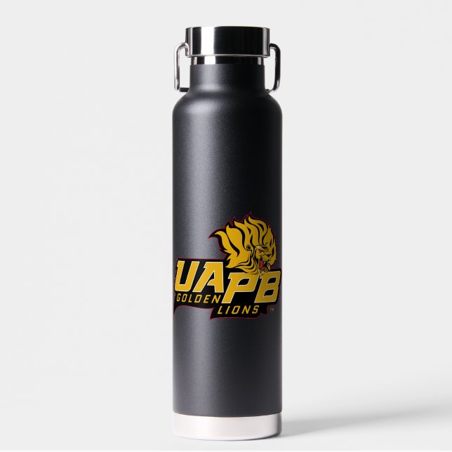 UAPB Golden Lions Logo Trinkflasche (Vorne)