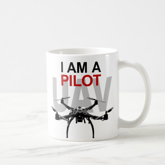 UAV Quadpilot Quadcopter Pilot Kaffeetasse (Rechts)