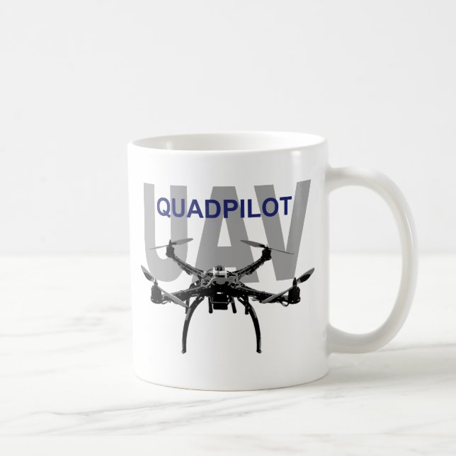 UAV Quadpilot Quadcopter Pilot Kaffeetasse (Rechts)