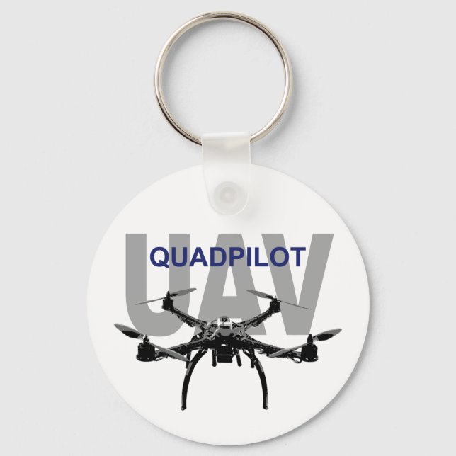 UAV Quadpilot Quadcopter Pilot Schlüsselanhänger (Vorderseite)