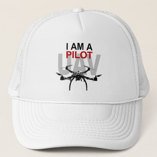 UAV Quadpilot Quadcopter Pilot Truckerkappe (Vorderseite)