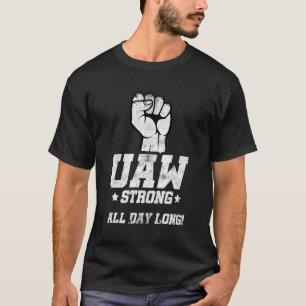 Uaw Strike Red T-Shirt United Auto Workers Picket