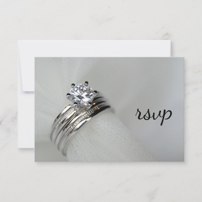 UAwg-Antwortkarte für Hochzeitssender RSVP Karte (Vorderseite)