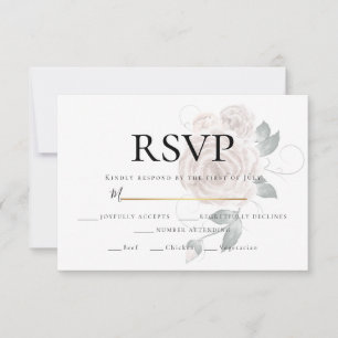 UAWG   Aquarellfarben Rose Rosa Auswahl RSVP Karte