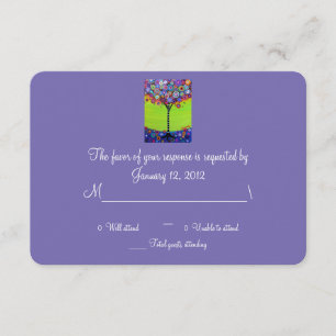 UAWG Bar Bat Mitzvah RSVP Karte