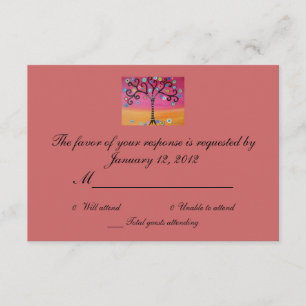 UAWG Bar Bat Mitzvah RSVP Karte