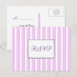 UAWG Benutzerdefinierte rosa Streifen Postkarte