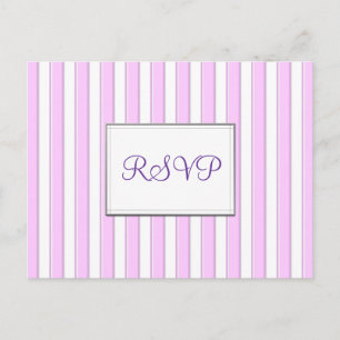 UAWG Benutzerdefinierte rosa Streifen Postkarte