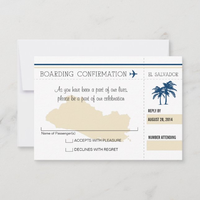 UAWG Boarding nach El Salvador Einladung (Vorderseite)