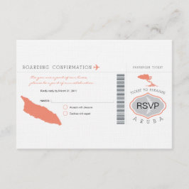 UAWG Boarding Pass auf Aruba RSVP Karte