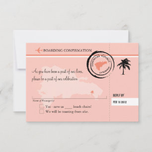 UAWG-Boarding-Pass für die Dominikanische Republik RSVP Karte