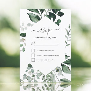UAWG Botanische Hochzeit im Grünen Foliage Einladung