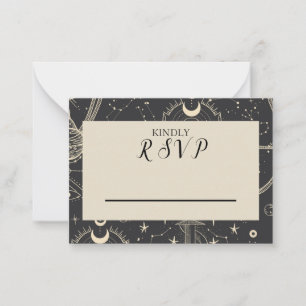 UAWG Celestial Boho Wedding Card Mitteilungskarte