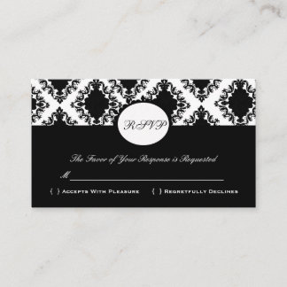 UAWG Damask Vintage, benutzerdefinierte Hochzeitka Begleitkarte
