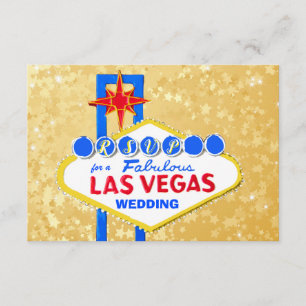 UAWG, das den Empfang Las Vegas golden Wedding ist RSVP Karte