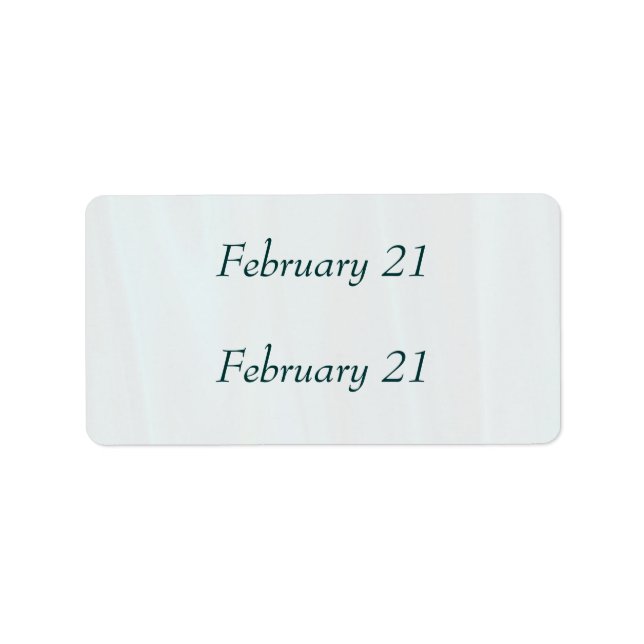 UAWG Date Stickers 2 Adressaufkleber (Vorne)