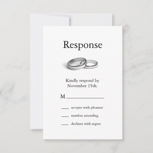 UAwg der Ewigkeit RSVP Karte (Vorderseite)