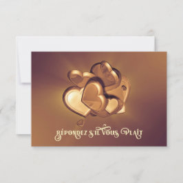 UAwg der strahlenden Herzen (Version 5) RSVP Karte