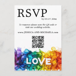 🌈 UAWG+Details LGBTQ mit Liebe gestrichen Begleitkarte