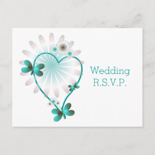 UAWG Einfügen von Postkarten-Schmetterlingsherz Einladungspostkarte