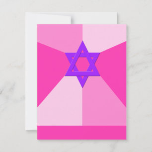 UAWG Empfang Bat Mitzvah Einladung Pink