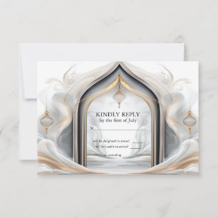 UAWG Exotic Gold Holzkohle Arabian Flair RSVP Karte