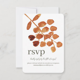 UAwg für die Reaktion auf Hochzeiten von Wasserfar RSVP Karte