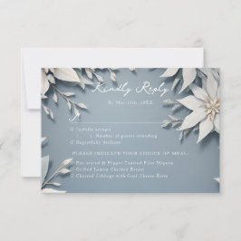 UAwg für Hochzeiten im Winter RSVP Karte