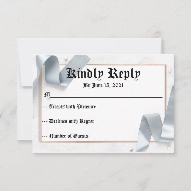 UAWG für Hochzeiten RSVP Karte (Vorderseite)