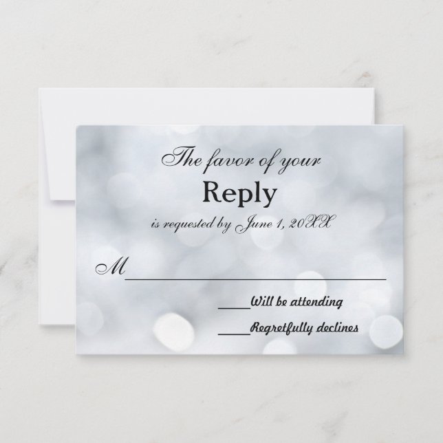 UAwg für Hochzeitstipendien RSVP Karte (Vorderseite)