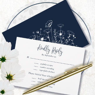 UAwg für Navy White Script Typografy