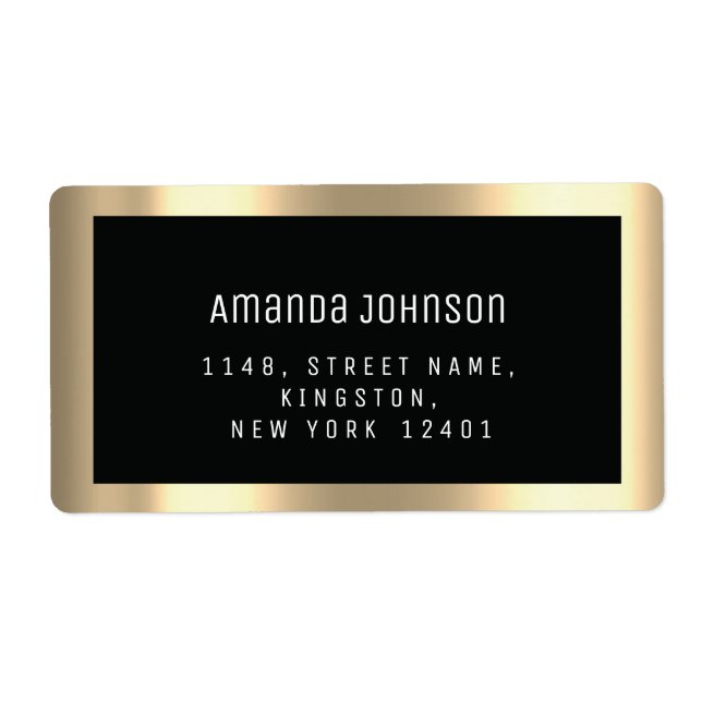 UAWG Gerahmte Boutique Online Black Gold Frame (Vorne)