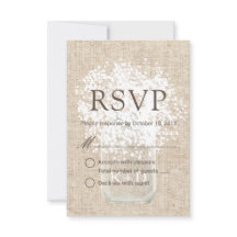 UAWG | Gipskraut Mason Jar Rustic Wedding