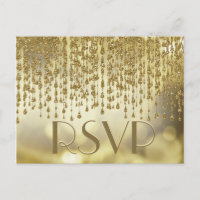 UAWG | Gold Confetti Streams mit Bokeh Hintergrund