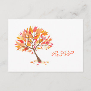 UAWG Herbst-Thema-Hochzeits-Karte RSVP Karte
