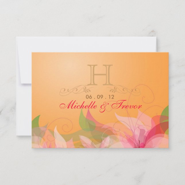 UAWG - Hochzeit im Herbst-Antwortkarten für die Ma RSVP Karte (Vorderseite)