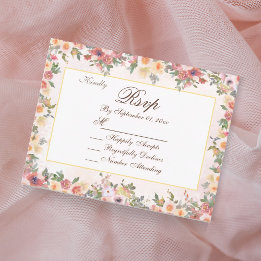 UAwg-Hochzeitkarte für Wasserfarbenfloralblüten Einladung