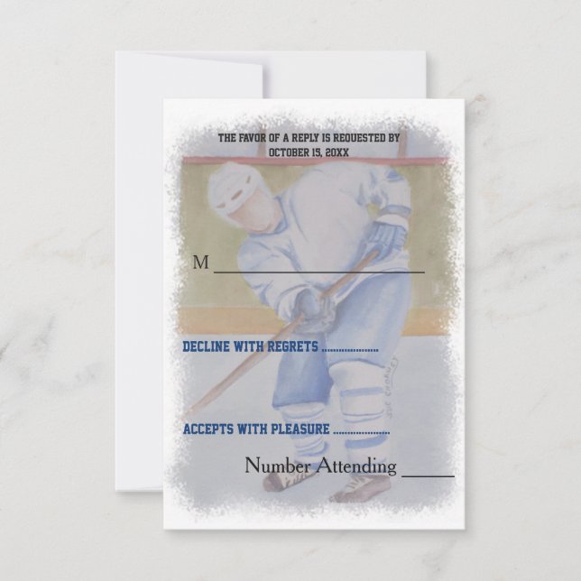 UAWG HOCKEY ANSAMMLUNG RSVP KARTE (Vorderseite)