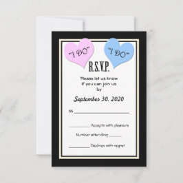 UAWG I DO Wedding Invitation Card RSVP Karte