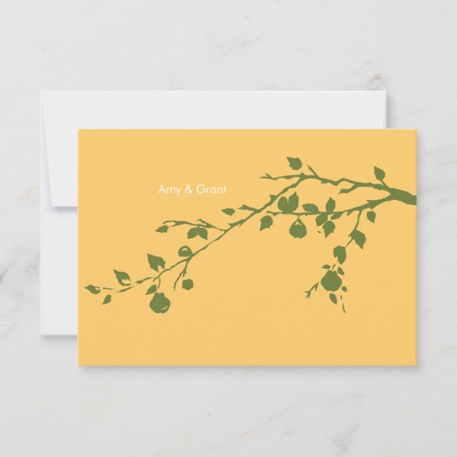 UAWG Mailer Set - Eine tolle Birne RSVP Karte (Vorderseite)