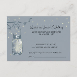 UAWG Maurer-Glas-Hochzeit RSVP Karte